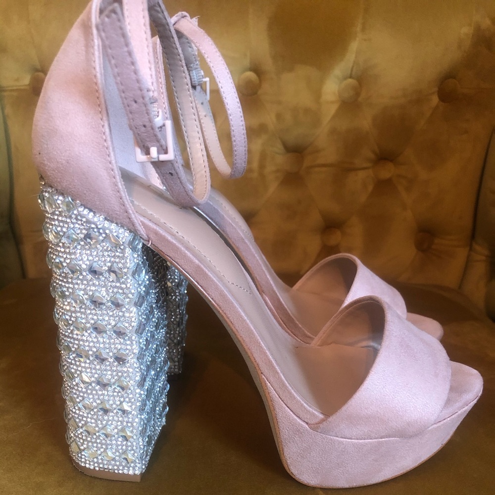 ALDO Jeweled Platform Stack Heel